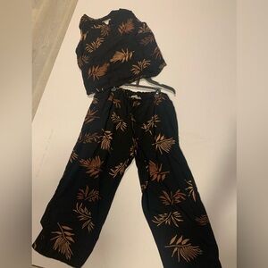 Nomadic Traders Black and Brown Rayon Set
